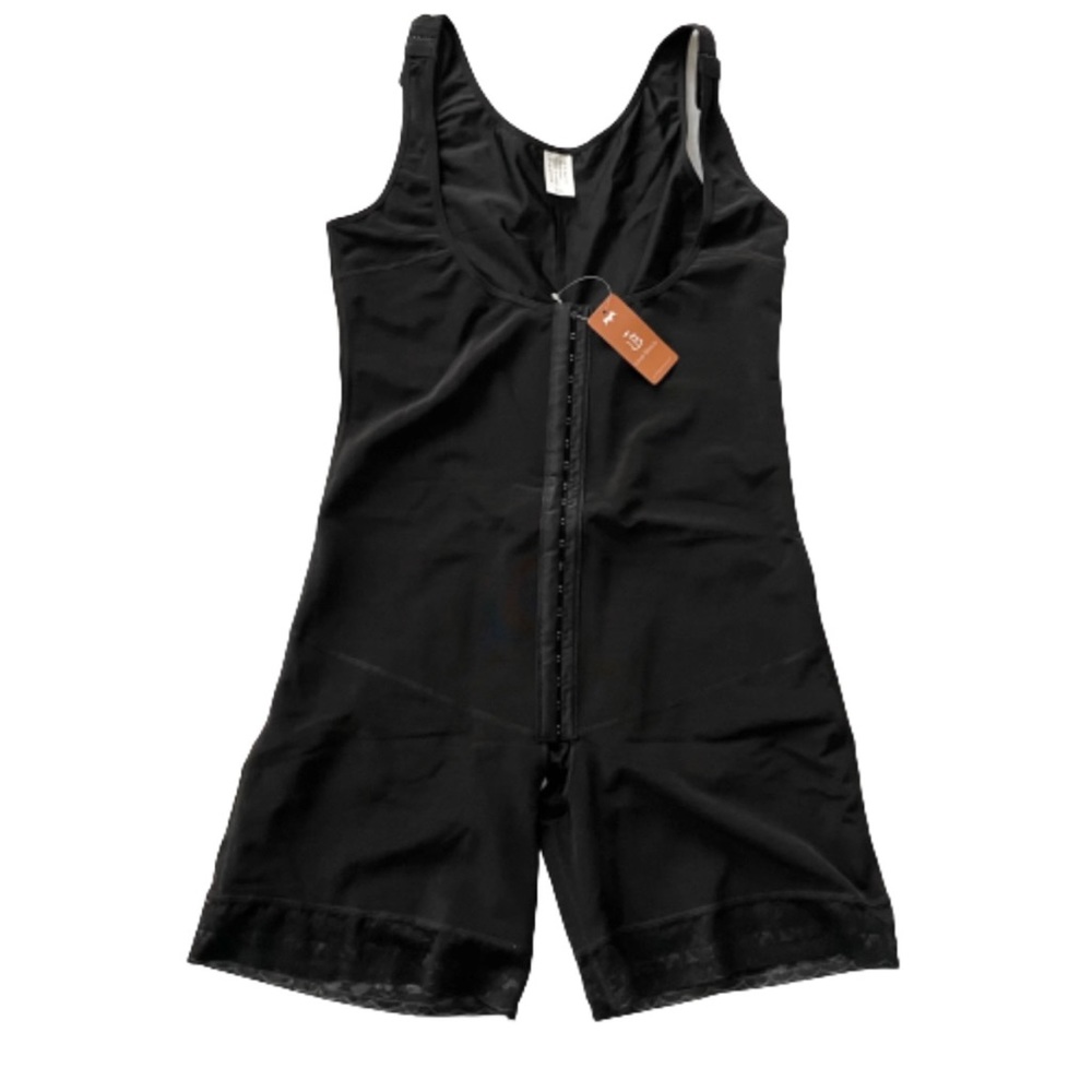 One piece shapewear adjustable straps open crotch